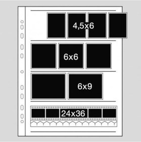 Resim Kaiser Negatif Dosyalama Sayfaları 60 MM 4 Şerit (100) Acetate (2 