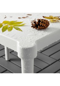 Resim Çocuk Oyun Masası,dikdörtgen Beyaz Renk Meridyendukkan 58x42x43 Cm İç-dış Mekan Kullanımı Çocuk Masası Beyaz 