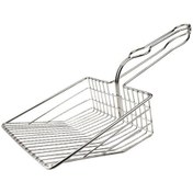 Resim Soulader Kedi Kumu Küreği Metal Uzun Saplı Derin Kepçe Pooper Scooper Kaka Süzgeç Filtre Evcil Hayvan Temizlik Aracı Yavru Kedi Kumu Küreği 