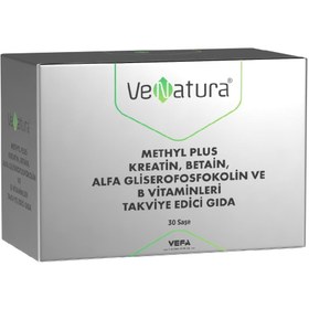 Resim VeNatura Methyl Plus Kreatin, Betain, Alfa Gliserofosfokolin ve B Vitaminleri 30 Saşe 