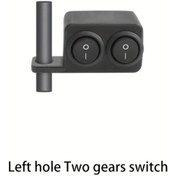 Resim Dream011 Evrensel Çift Düğmeli Motor Anahtarı Sol Delik İki Kademe Dayanıklı Pratik 