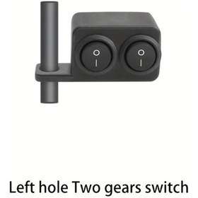 Resim Dream011 Evrensel Çift Düğmeli Motor Anahtarı Sol Delik İki Kademe Dayanıklı Pratik 