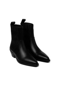 Resim Bestello Bağcıksız Neolit Taban Western Bot 332-08 Kadın Bot Siyah 