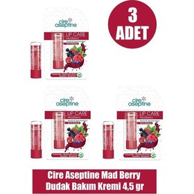 Resim Cire Aseptine Mad Berry Dudak Bakım Kremi 4,5 Gr 3 Adet 