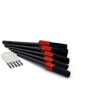 Resim elementpic 5'li Kaliteli Farklı Boyutlarda Oto Detay Fırça Seti 5 Adet Oto Araba Yıkama Klima Temizleme Fırçası 