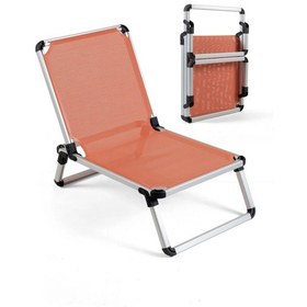 Resim Reyo Katlanır Bakır Plaj Sandalyesi Turuncu 