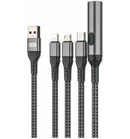 Resim Go-Des Lightning İphone Uyumlu &type-c&micro Usb Ultra Hızlı Şarj Kablosu Gd-uc321 4in1 Çakmak Özellikli 