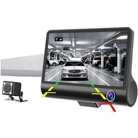 Resim Çift Kameralı Araç İçi Kamera Full Hd 1080p Gece Görüş Ve Park Modlu 