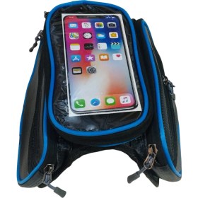 Resim Güçlü Bisiklet Motosiklet Bisiklet Ön Heybe Çanta Çıkarılabilir Telefon ve Yağmur Kılıflı 