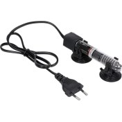 Resim Akvaryum Isıtıcı Dalgıç Oto Termostat Isıtıcı Balık Tankı Su Isıtıcı Vantuzlu Kuvars Tüp 