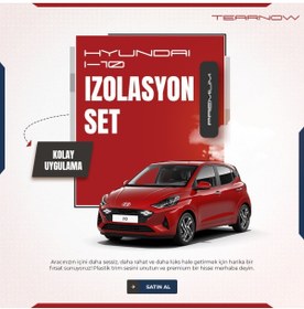 Resim TEARNOW I10 (2019-2023) Trim Ses Önleyici Konfor/ızolasyon Set 