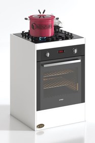 Resim Kenzlife Ankastre Modülü Kabini Helyum Byz Fırın Ocak Dolabı 