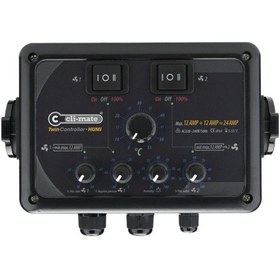 Resim Cli-mate Twin Controller Humi Nem/ısı/fan Kontrol Cihazı 24a 12+12 