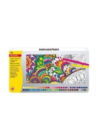 Resim Eberhard Faber Kuru Boya 72 Renk Metal Kutu 514872 