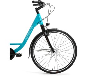 Resim Bisan Ramona - 28 Jant 21'' 53CM (L) Kadro Şehir Bisikleti - Turkuaz Pembe 