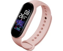 Resim Polosmart PSSW17 Akıllı Bileklik 5.1V Titreşimli Bluetooth Adım Sayar Kalp Atışı Uyku Takibi Pembe 