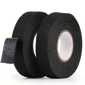 Resim 10 M 9/15/19 / 25 MM Isıya Dayanıklı Yapışkanlı Kumaş Kumaş Bant Otomotiv Kablo Demeti Kablo Tezgahı Elektrikçiler ve müteahhitler ve atölyeler için Elektrik Isı Bandı 