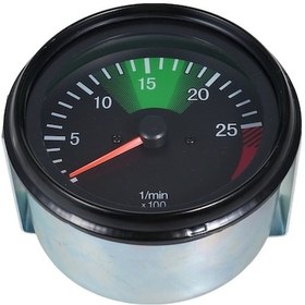 Resim 12v Otomobil Ve Motosiklet Rpm Göstergesi - 3.75 İnç Ekran, 0-2500 Rpm Hassas Ölçüm, 637hz, Mercedes 100mm Yerine Geçici 