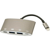 Resim Ally NK-1040 4in1 İPhone Lightning To Usb Kamera Adaptörü Gri 