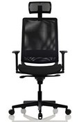 Resim Bürosit Reflex 9 Başlıklı Plastik Siyah Yönetici Koltuğu 