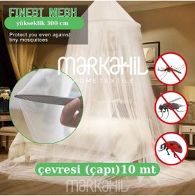 Resim Genel Markalar Markahil Beyaz Çift Kişilik Cibinlik&sineklik&gölgelik&cibindirik Cibinlik + Aparat 