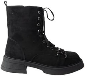 Resim fox SHOES Camel Süet Bağcıklı Kadın Postal Bot N820960002 