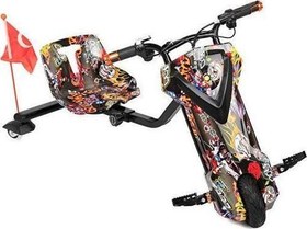 Resim Drift Scooter PWS807-SKULL Renkli 