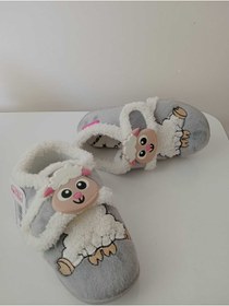 Resim GEZER yeni sezon koyun figürlü cırtlı çocuk panduf 