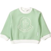 Resim Açık Yeşil Logolu Kız Bebek Sweatshirt 