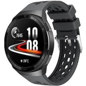 Resim Novahub Huawei Watch Gt2e Gt 2e Akıllı Saat Bandı İçin 22mm Spor Silikon Kordonlu Saat Kayışı - Beyaz Siyah 