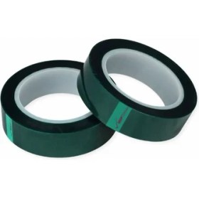 Resim Yeşil Polyester Maskeleme Bandı 38 MM × 55 M – 220 °c Isıya Dayanıklı 