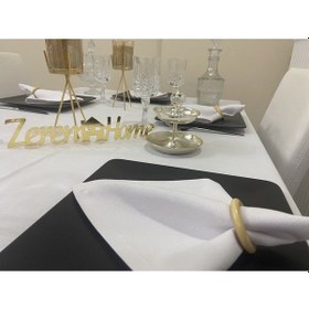 Resim Sıvı Geçirmez Dertsiz Masa Örtüsü Beyaz 25 Parça 