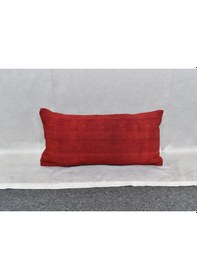 Resim Zehra Abla Halı Yeni El Dokuma Dekoratif Lumbar Kilim Kırlent Yastık Kılıfı 6624 Çok Renkli 