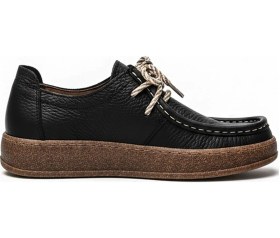 Resim Siyah Kadın Hakiki Deri Ayakkabı 680.401 Siyah 