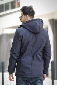 Resim Majuro Outdoor Su Soğuk Rüzgar Geçirmez İçi Kürklü Dolgulu Softshell Erkek Dağcı Kampcı Kayakcı Montu - SIYAH / S 