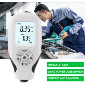 Resim Genel Markalar OTO Kaplama Boya Kalınlık Ölçer 0-2000 Um Araba Boyası Ölçüm Cihazı Beyaz 