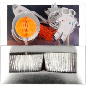 Resim Meri Meri - Space Cupcake Kit - Uzay Cupcake Kiti -24LÜ 