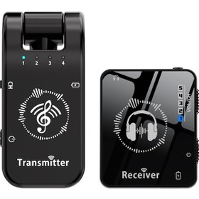 Resim Ranyeek 2.4ghz Ism Bantlı Kablosuz Iem Sistemi - Düşük Gecikme Kulaklık Döngüsü, Otomatik Eşleşme, 40m Menzil, 10 Saat Kullanim Süresi 10.1" 