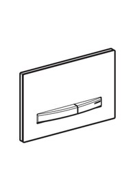 Resim Geberıt Sıgma Kumanda Kapagı Cıft Basmalı Sıyah 115.788.dw.2 Siyah 