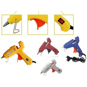 Resim Silikon Tabancası 60 W Anahtarlı Sıcak Silikon Mum Kalın 1 Adet Mavi 