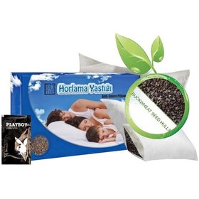 Resim Anti-snoring Pillow 50x70cm Horlama Önleyici Karabuğday Yastığı + Yanında Jel Hediye 