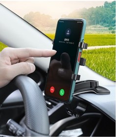 Resim Araba Gösterge Üstüne Takılan 360 Oynar Başlıklı Telefon Tutucu 