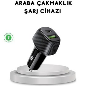 Resim Vexor 38w Araç Şarj Cihazı Type-c Pd Usb Hızlı Şarj Çift Port 