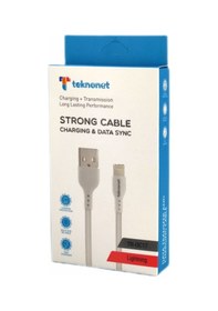 Resim Teknonet Tn-dc17 Plastik 100 Cm Lightning Şarj Ve Data Kablosu Beyaz 