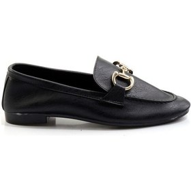 Resim Bambi Siyah Kadın Loafer Ayakkabı K01688011009 Siyah 