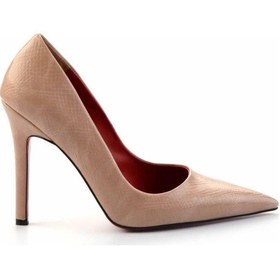 Resim Bej Kadın Klasik Topuklu Ayakkabı K01455018007 Bej 