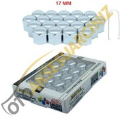 Resim A Kalite Mefsa Bijon Kapağı Düz 17 Mm Krom 20 Li Set 