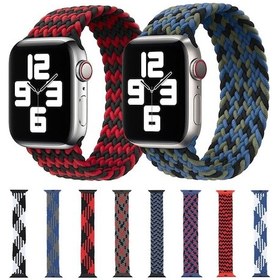Resim Plastik Toka Karışık Renk Naylon Örgülü Tek Döngü İzleme Kayış Ultra 49mm Ve Watch Ultra 2 49mm / 7 45mm Akıllı Saat Aks. 47899183 