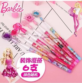 Resim Barbie Kawaii Sevimli Kalem 6 Adet 