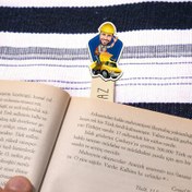 Resim Çalışkan Mühendis Karikatürlü Çubuk Kitap Ayracı 